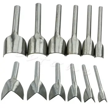 

6Pcs Leather Craft 15-40MM Tools Half-Round Cutter Punch Strap Belt Wallet End