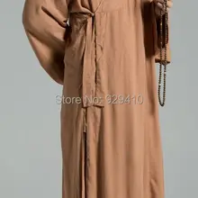 Унисекс Лето и весна медитации аббат монах костюмы Zen форма буддизма кунг-фу robeclothes боевых искусств clothinggown