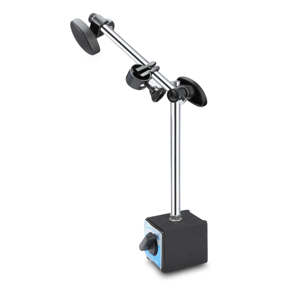 Günstige Universal Große Saug Magnetische Metall Ständer Halter Messuhr anzeige Basis 30 kg Pull Saugen Messuhr Basis