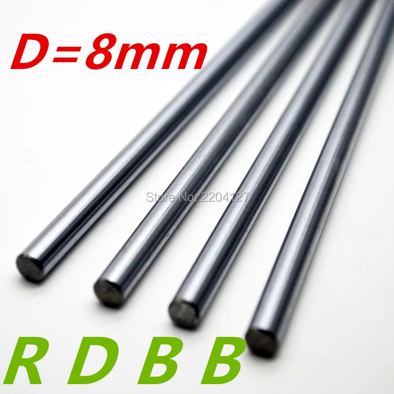 

8mm linear shaft 100 150 200 250 300 350 400 450 500 600 mm Chromed Hardened Rod Linear Motion Shaft 3d printer parts