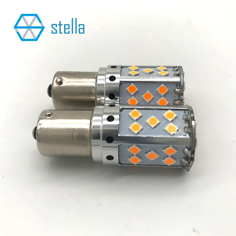 

1156/BA15S/P21W 100% Canbus LED Bulb Amber Lamp For Front Or Rear LED Turning Light/Indicator 12V/24V Super Bright No Error