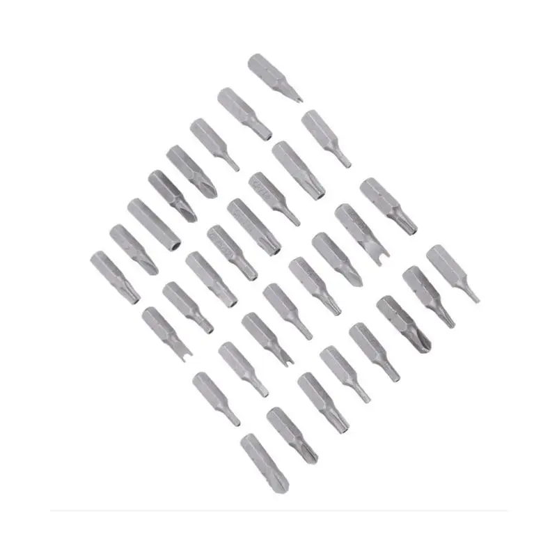 ELEG-33pcs Torq Torx шестигранный гаечный ключ, электрическая отвертка, удлинитель, держатель, бит, магнитная защита, защита от вскрытия, Набор бит