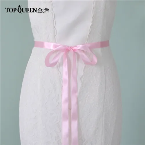 TOPQUEEN S375-S королевская медаль ремесло элегантный пояс невесты для свадебного платья ручной работы свадебный пояс Быстрая - Цвет: pink