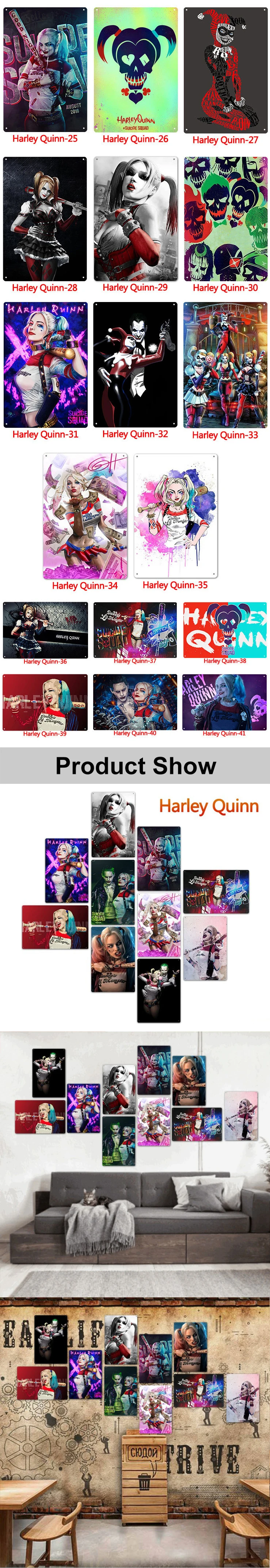 Harley Quinn Metal Tin Signs 2