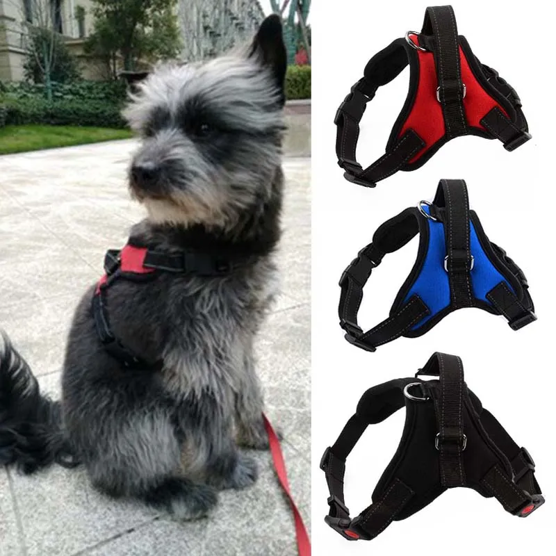 XS XL Adjustable Reflective Nylon Pet Dog Harness Pet Vest Harnesses for Puppy Large Pet Walking
