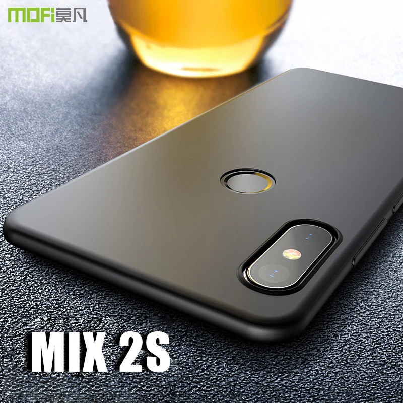 

mi mix 2s Case Cover MOFI For Xiaomi Mi Mix 2S Hard PC Back Cover Case For Mi Mix 2s Full Cover Mix2s Frosted Case Capa coque