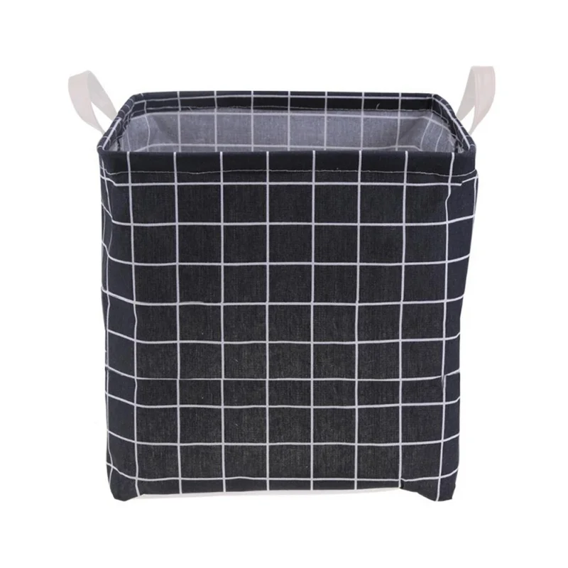Foldable Laundry Basket Square Linen Storage Basket Storage Barrels For Kids Sundries Toys Holder Container Basket Organizer Bag - Цвет: 1