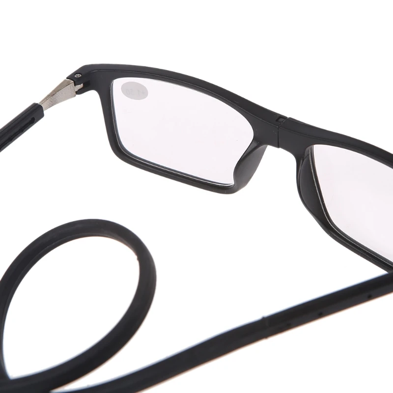 Gafas de lectura imán presbiópico gafas de lectura ajustable cuello colgante Unisex + 1,00 a + 4,00 Gafas de lectura imán presbiópico gafas de lectura ajustable cuello colgante Unisex + 1,00 a + 4,00