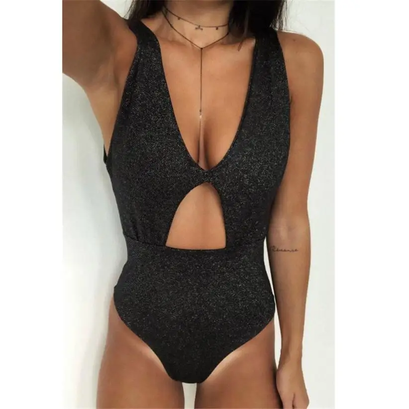 

Women's Piece Of Swimsuit Solid Bikini Swimwear Beachwear Bathing Suit 0704