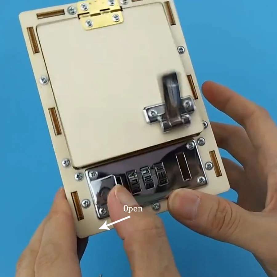 DIY 3D деревянная Механическая коробка с паролем модель наборы для науки и