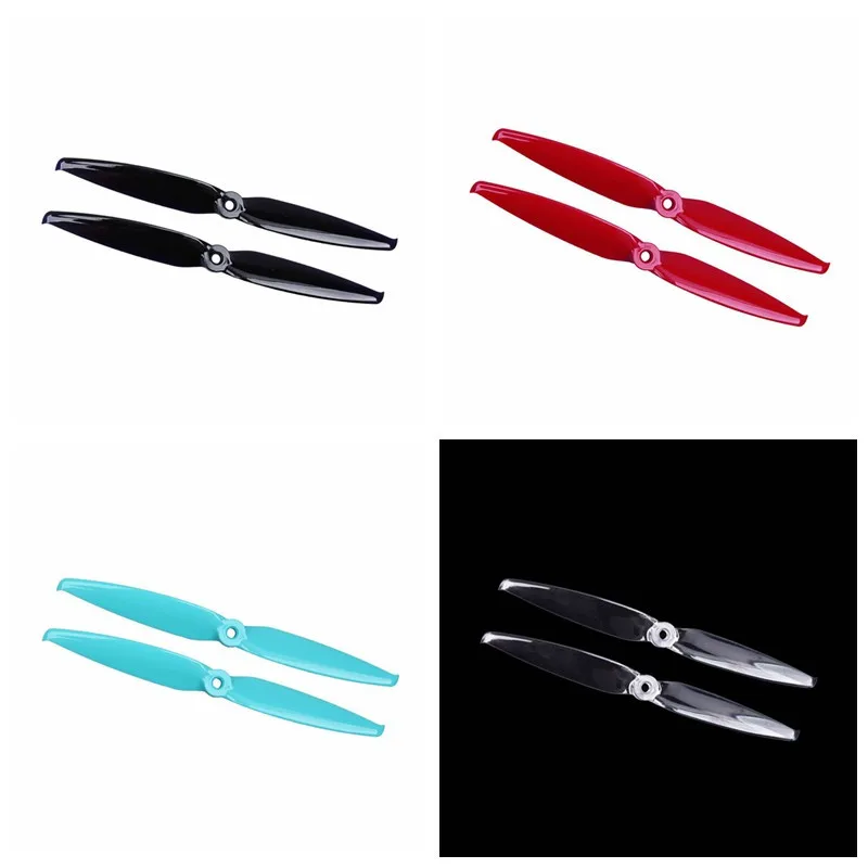 

2 Pairs Gemfan Flash 7042 7.0x4.2 / 6042 6.0x4.2 PC 2-blade Propeller 5mm Mounting Hole for RC FPV Racing Drone Quadcopter Accs