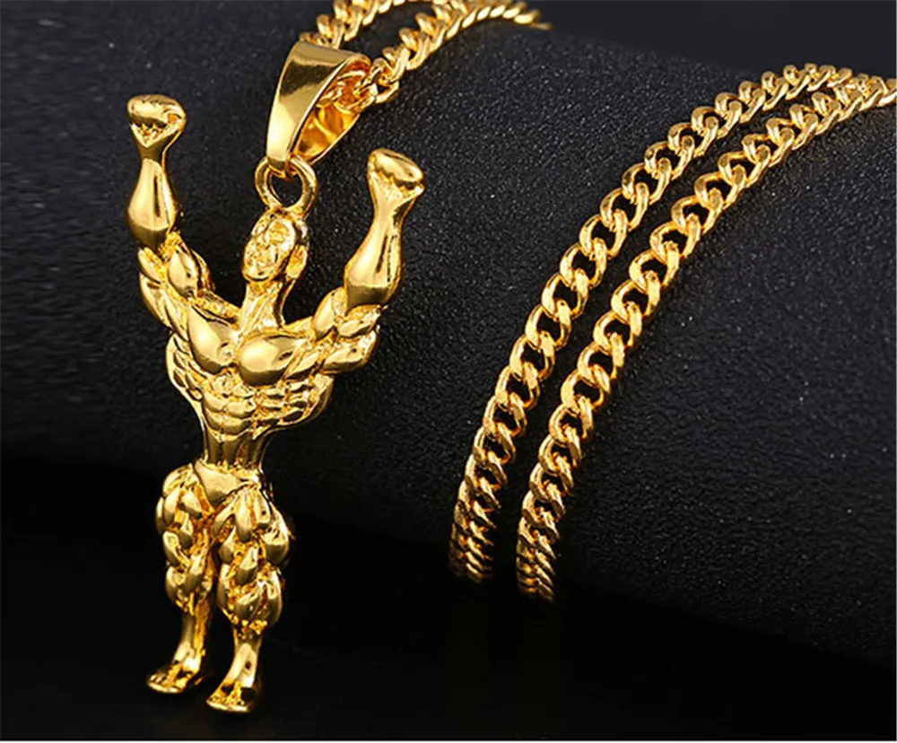 Ювелирные изделия в стиле хип-хоп для женщин и мужчин, Золотая длинная цепочка, ожерелье s, унисекс, хип-хоп, блестящий, для ногтей, головы льва, бритва, масонская подвеска, ожерелье, подарки - Окраска металла: 1004Gold