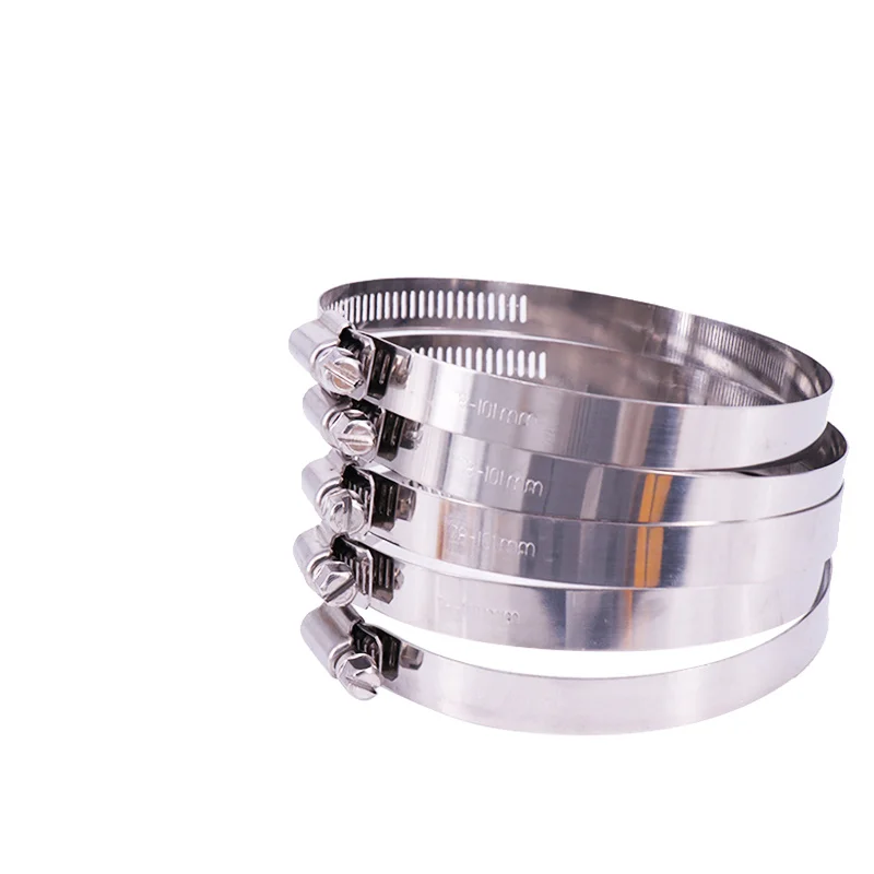 

10pcs Stainless Steel Screw Pipe Clamp Lock Drive Hose Clamp Worm Drive Fuel Water Hose Pipe Clamps Hardware Fixed Fixture