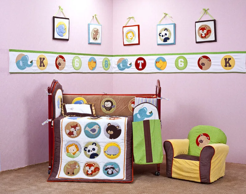 Unisex Baby Bedding Set 3d Owl Bird Squirrel Fox Animals Quilt