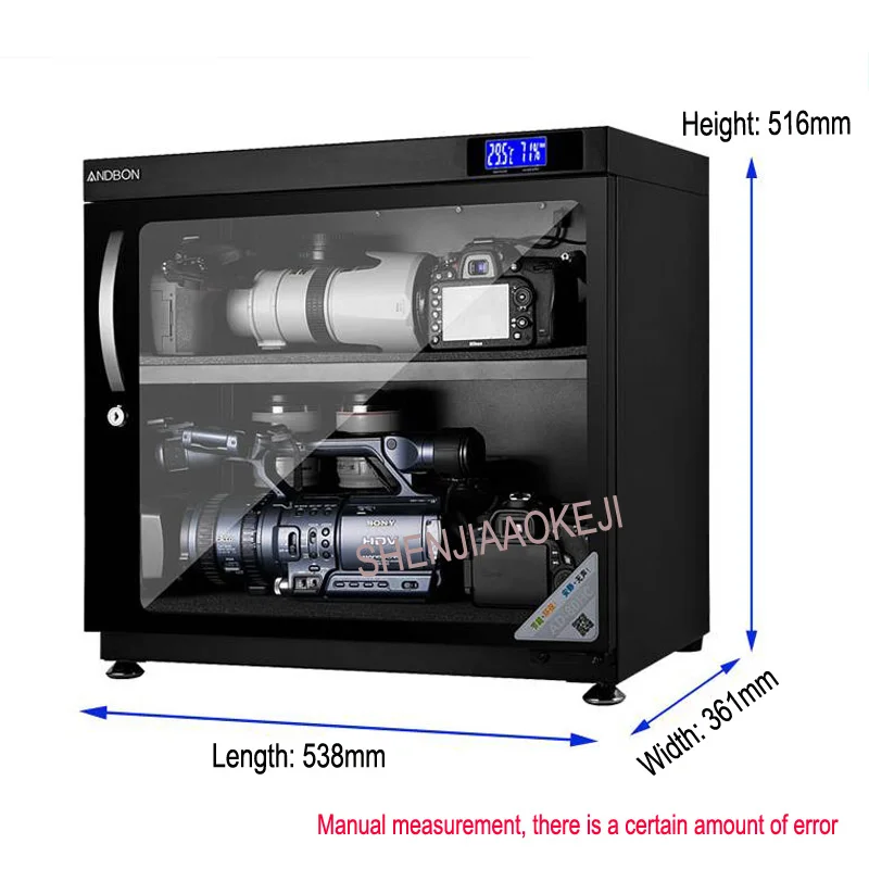 Электронный влагонепроницаемый бокс AD-80HC светодиодный сушильная печь 80L SLR хранения линз влагостойкая камера сушка хранения-шкаф 220V
