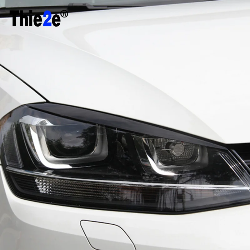 1 пара АБС хрома для Volkswagen/VW GOLF 7 фара Накладка бровей Крышка фар наклейка отделка