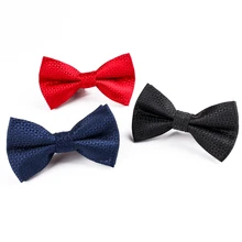 Однотонный черный, красный мужской галстук-бабочка в стиле кэжуал бабочка галстук для мужчин s вечерние свадебные