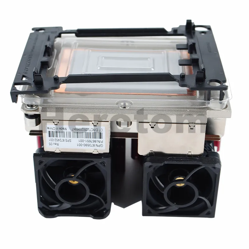

New Server Heatsink 867651-001 Compatible for HP DL360 DL360p G10+Heatsink Holder Base H72851+ 2 Pcs Cooling Fan 873580-001