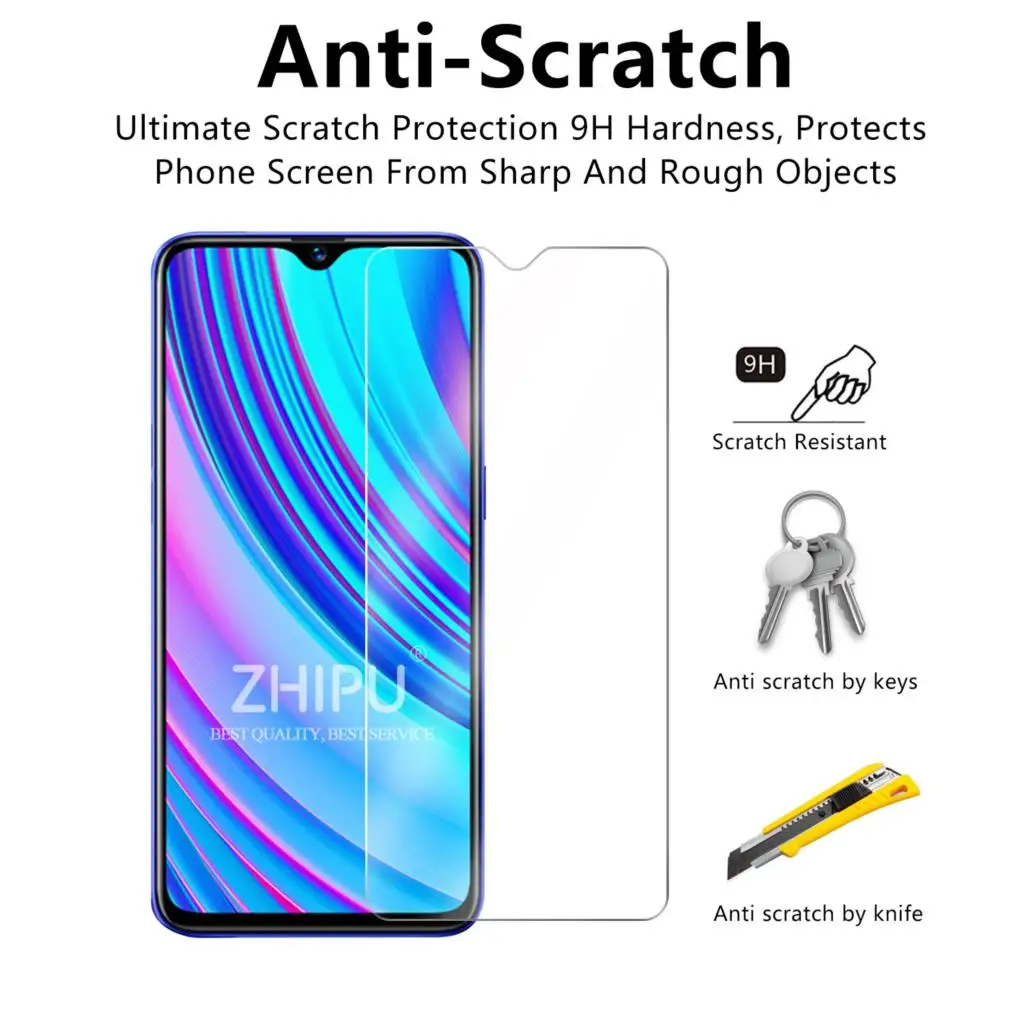 Закаленное стекло для Realme 3 Pro Защитное экрана 2.5D 9H закаленное X Lite RMX1851 защитная
