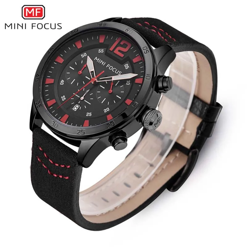  Men's Casual Sport Quartz Watch Minifocus Luxury Military Army Auto Date Nylon Strap Men Watches Fa