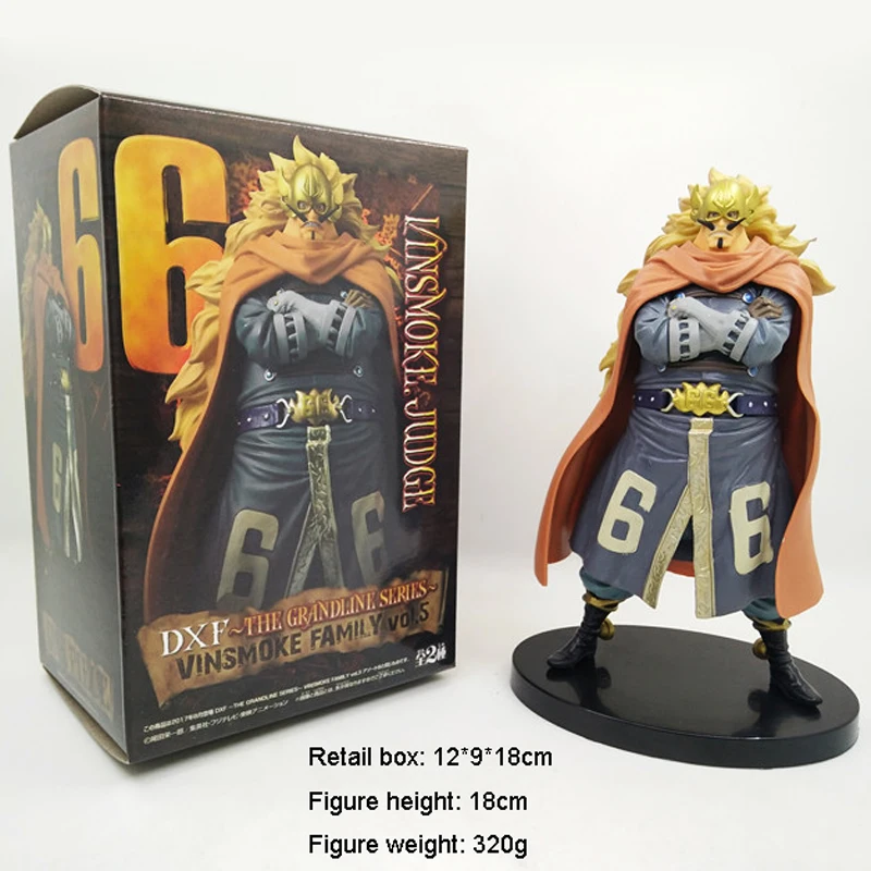 Free Shipping 7&quot One Piece Anime Vinsmoke Judge Grandline Men Vol.5 Boxed 18cm PVC Action Figure Collection Model Doll Toys Gift | Игрушки