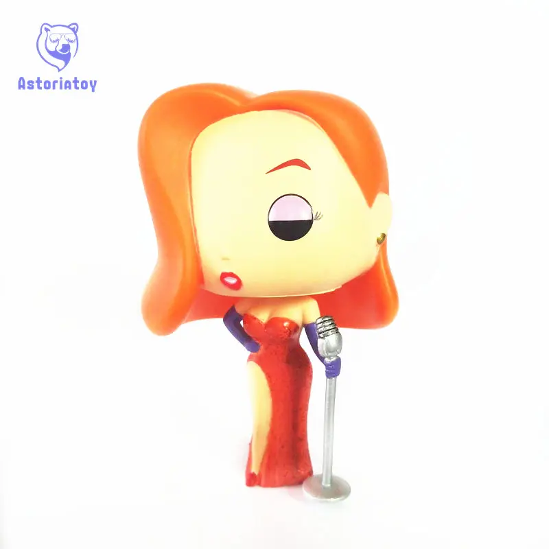 

NEW 10cm Jasmine Jessica Rabbit 104 action figure Bobble Head Q Edition no box for Car Decoration