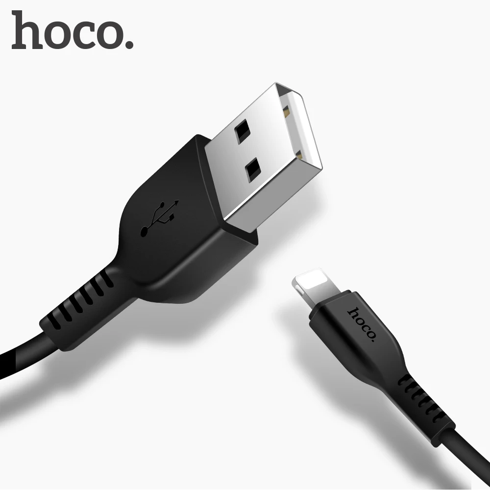 Hoco ل كابل iphone بيانات سريع شحن كابل يو اس بي ل فون 8 7 6 6 ثانية زائد 5 باد الهواء شاحن صغير المحمول كابلات الهاتف