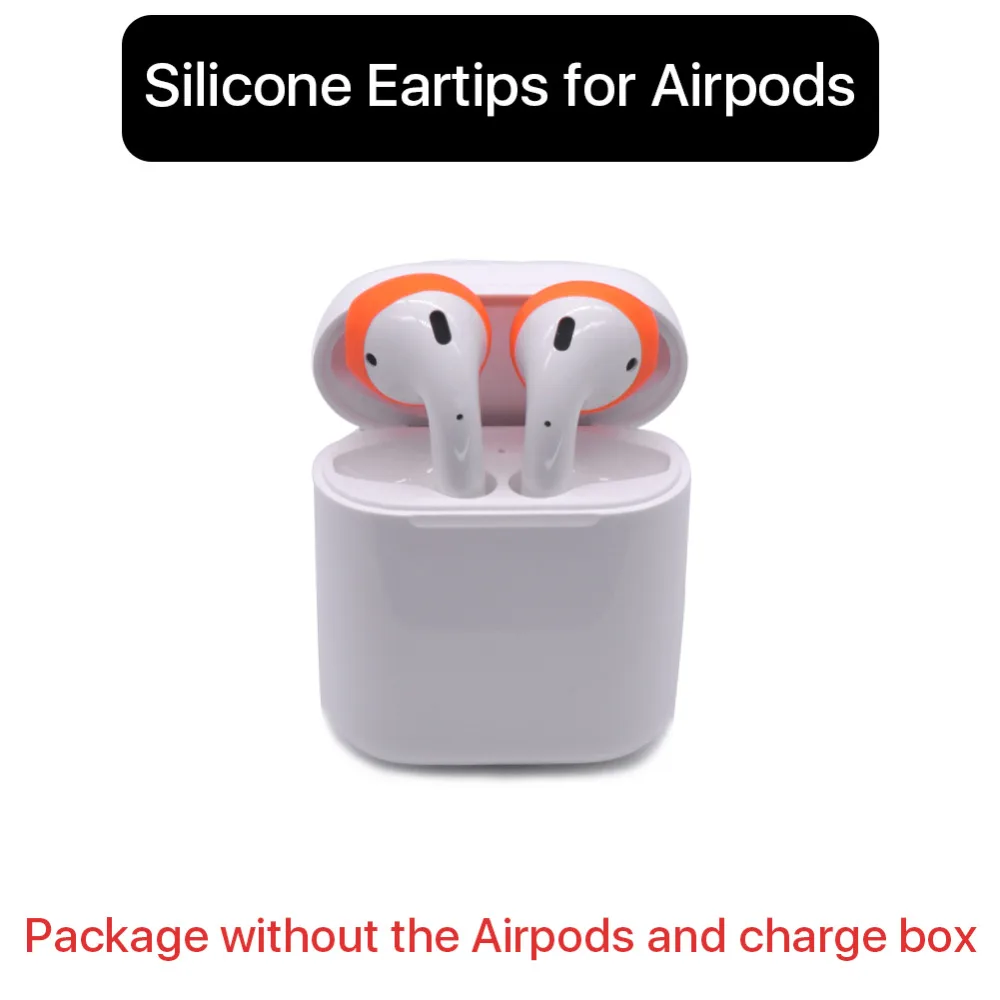 4 Pcs Ear pads for Airpods Wireless Bluetooth Universal iPhone Earphones Silicone Caps Earphone Case Earpads Eartips | Электроника