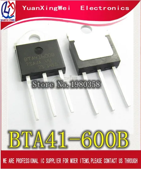 5 шт./лот, новые оригинальные триacs BTA41600B BTA41, 40 ампер, 600 вольт, с напряжением до 600 дюймов, с напряжением в виде триасов, для детей возрастом от 1 года до 4 лет|triac|triac bta41 | АлиЭкспресс