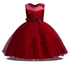 Платье для девочек Летнее свадебное платье для детей Детская одежда для девочек вечерние платья-пачки платье принцессы для дня рождения; элегантная детская Костюмы 14 От 10 до 12 лет