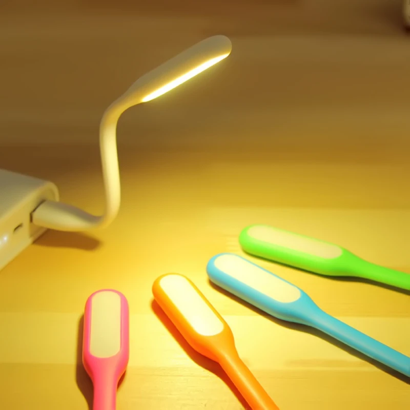 جديد في الهواء الطلق أدوات متعدد الألوان البسيطة USB مصباح ليد التخييم مصباح الكمبيوتر الدفتري المحمول القراءة ردور التخييم المشي أدوات