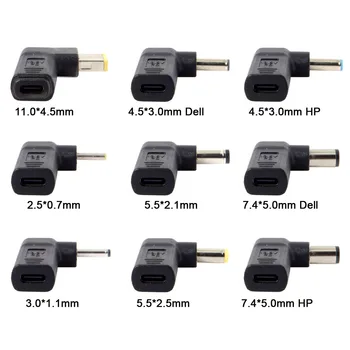

Chenyang USB 3.1 Type C USB-C to Rectangle DC Plug 5.5mm 4.0mm 7.4mm 3.0mm 2.5mm Adapter PD Emulator Trigger 90 Degree Angled