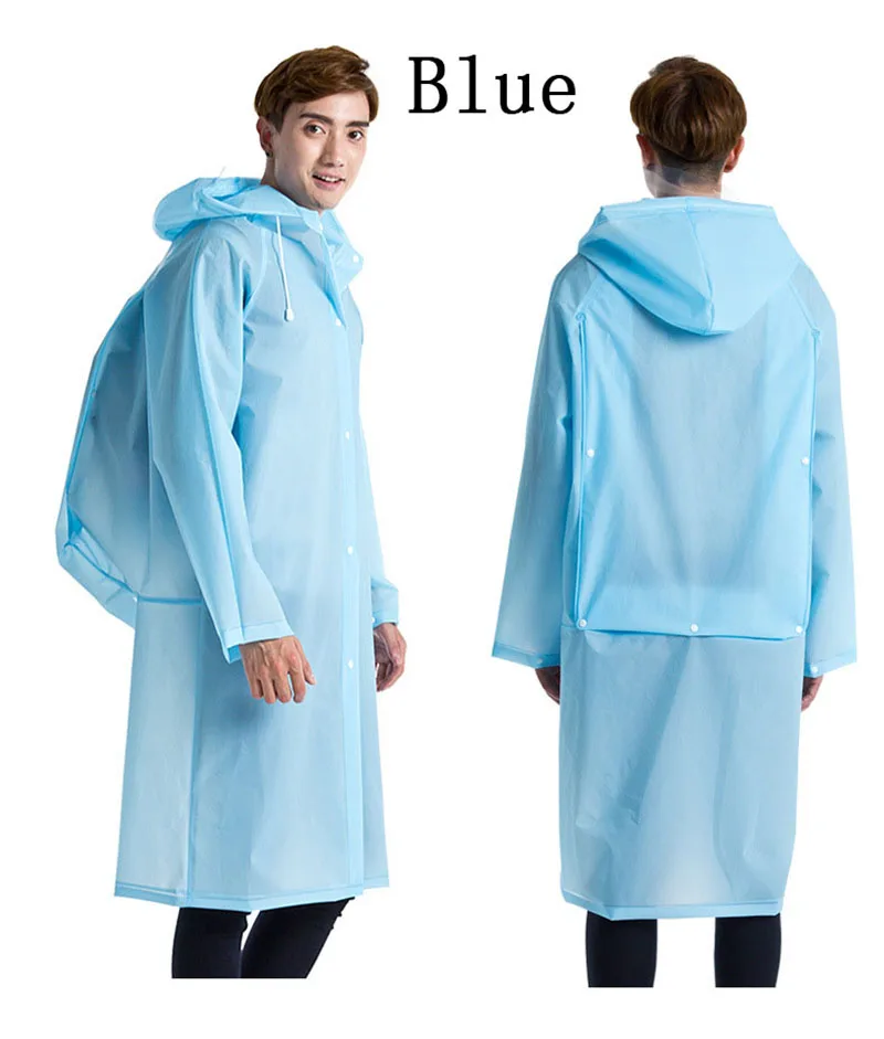 Hooded Jacket Raincoat With Backpack Poncho Transparent Camping Waterproof Rainwear Outdoor Sports Tool Cycling Climb Equipment (4)