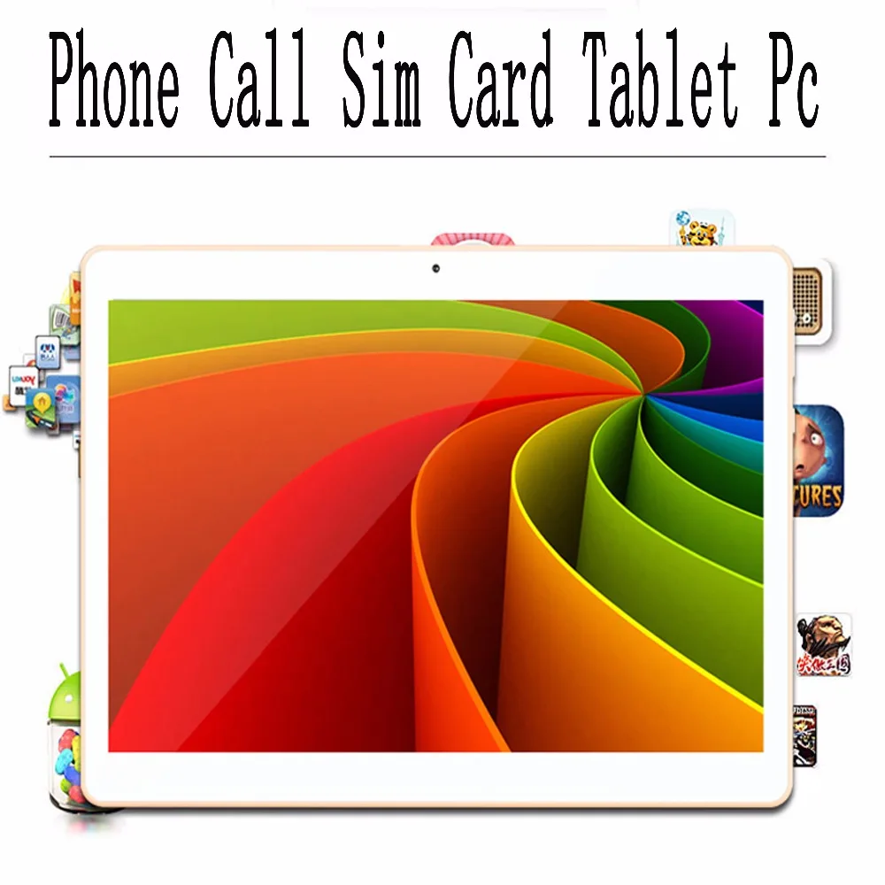  Original 10 inch Octa Core Android 7.0 Tablets 4GB RAM 64GB ROM IPS HD screen Tablet pc 3G double S