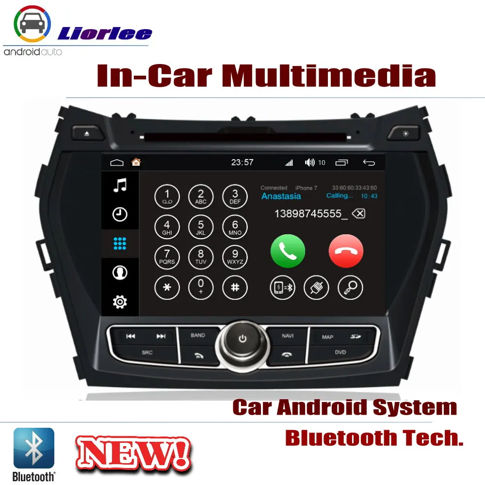 Для hyundai Santa Fe(DM NC) 2013 Автомобильная Android система Android 8 ядерный HD экран радио dvd-плеер gps Navi