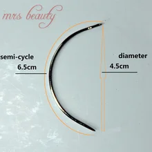 12 шт. 36 шт. 96 шт. 6,5 см C Форма изогнутые иглы парик делая крючком косы вентиляционные Волосы ткацкая игла