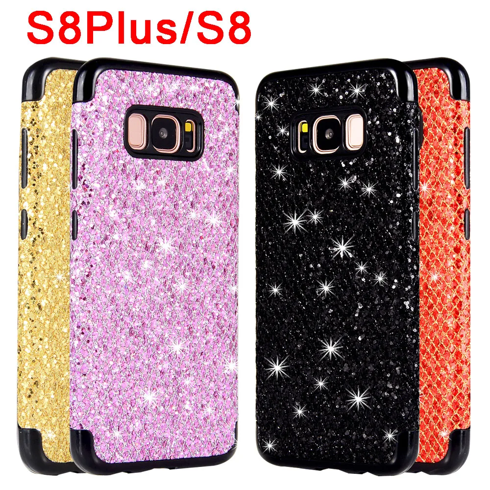 

Coque for samsung galaxy s8 plus case on glitter s 8 s8plus phone cases luxury cover samsan sam girly 8s bling bumper sparkly