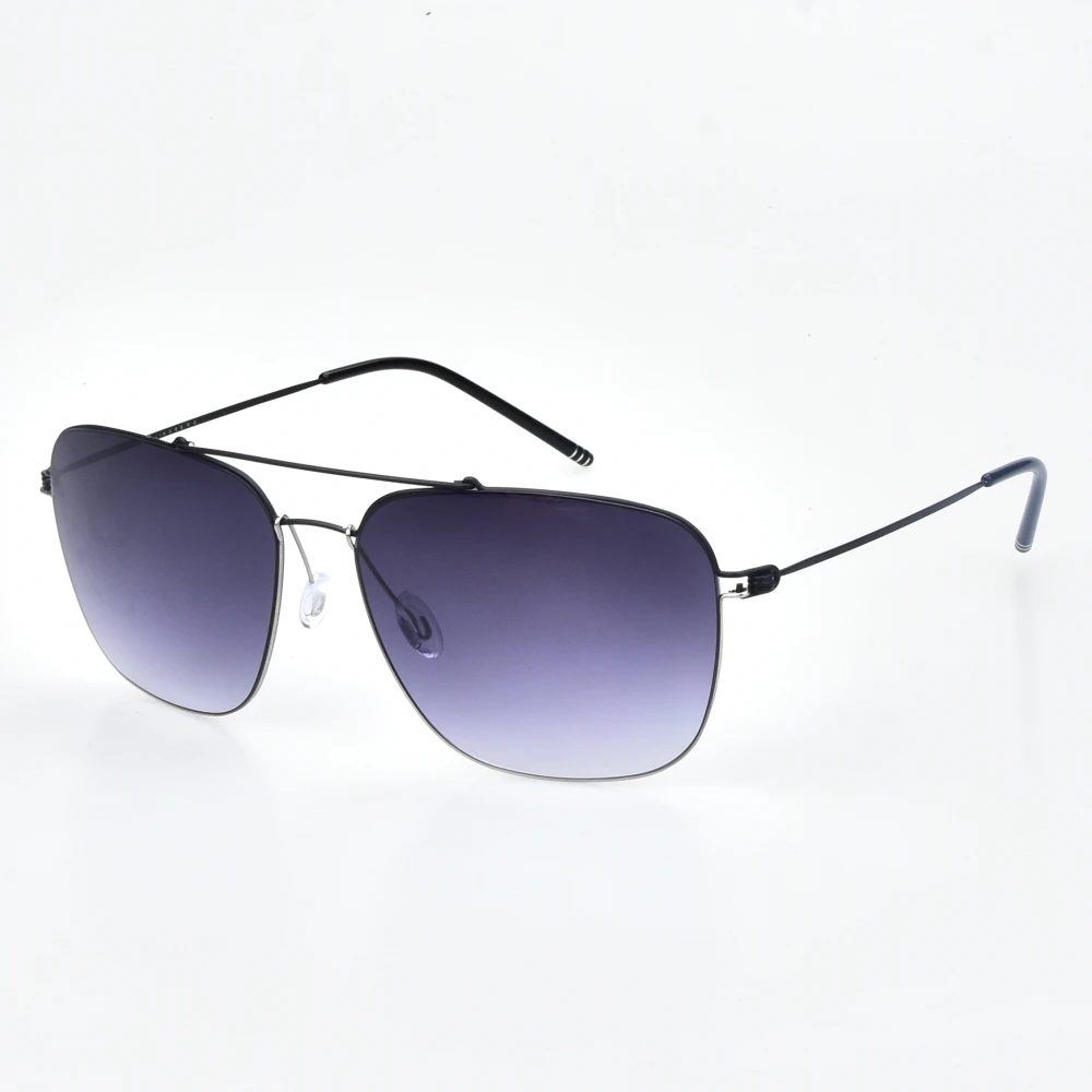 

New European and American style Rim Square Titanium Sunglasses Polarized Sun glasses Retro Eyewear Driver's Glasses