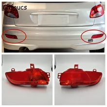Cafoucs Auto Paraurti Posteriore Luce Per Peugeot 206 più 207 Hatchback Berlina Coda Lampada Della Nebbia