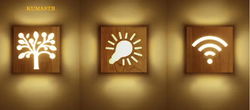 Solid Wood Wall Lamp 17