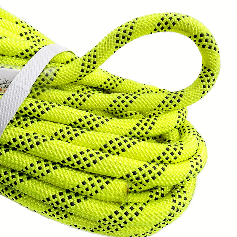 Ceny 30m lina wspinaczkowa 12mm średnica uniwersalna lina ratunkowa do drzewa skalnego wspinaczka ścienna Rescue Fire Escape Downhill wysoka wytrzymałość