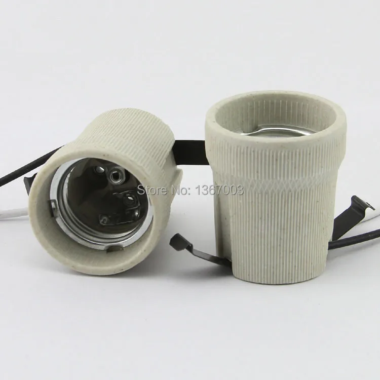 4PCS E27 lamp cap with retainer high temperature ceramic lamp head lamp