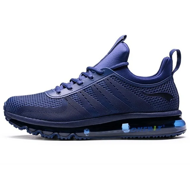 ONEMIX кроссовки для бега с воздушной подушкой 97 для мужчин, спортивная обувь, дышащий светильник Crosser для фитнеса, уличные беговые кроссовки Max 12,5 - Цвет: Blue
