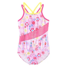 От 3 до 10 лет, летние купальники, костюмы для маленьких девочек, цельный блестящий цветок, Холтер, полосатый купальный костюм, купальники, танкини, детская пляжная одежда