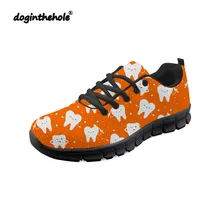 Doginthehole стоматолог Зуб спецодежда медицинская печати Спортивная обувь женские обувь для спорта и прогулок удобные ультра легкий черный Zapatillas женский