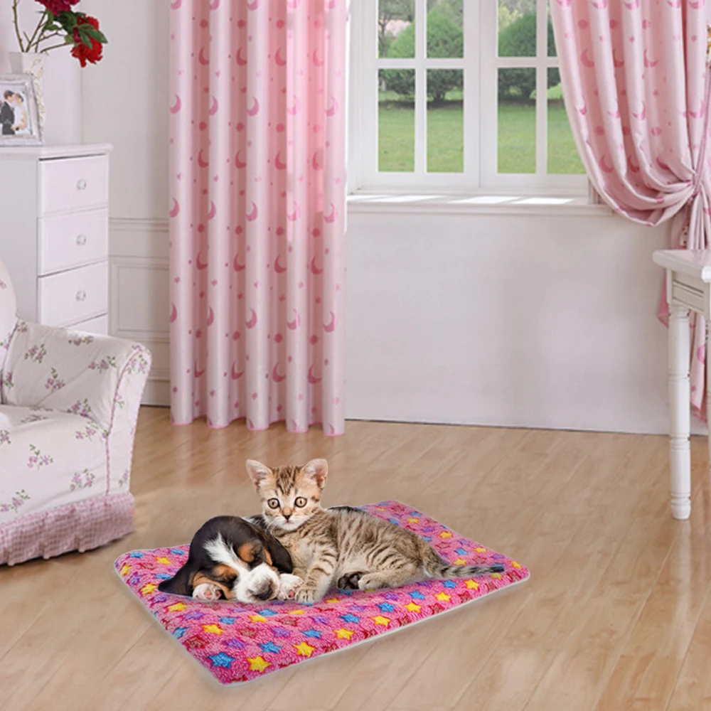 Winter Dog Bed Blanket Soft Fleece Pet Sleeping Bed Cover Mats Warm Sofa Cushion Mattress For Small Large Dogs Cats Cama Perro