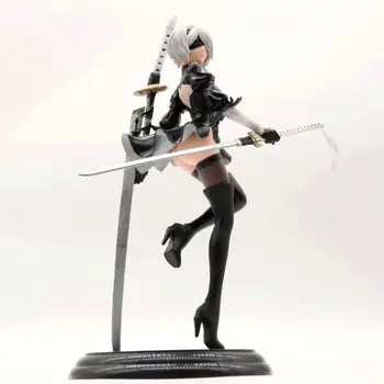 

new NieR Automata YoRHa No. 2 Type B 2B PVC Action Figure Collection Model Toy 26cm