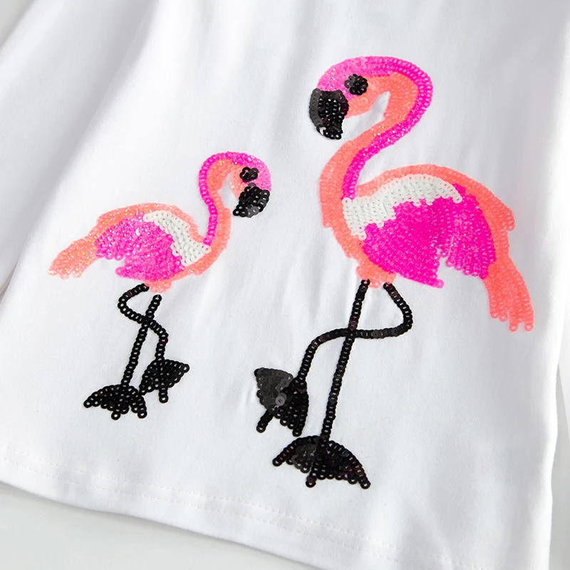 Dxton/Одежда для девочек; детская футболка; футболка с длинными рукавами для девочек; топы принцессы с аппликацией в виде бабочек и цветов; осенне-зимняя футболка для девочек