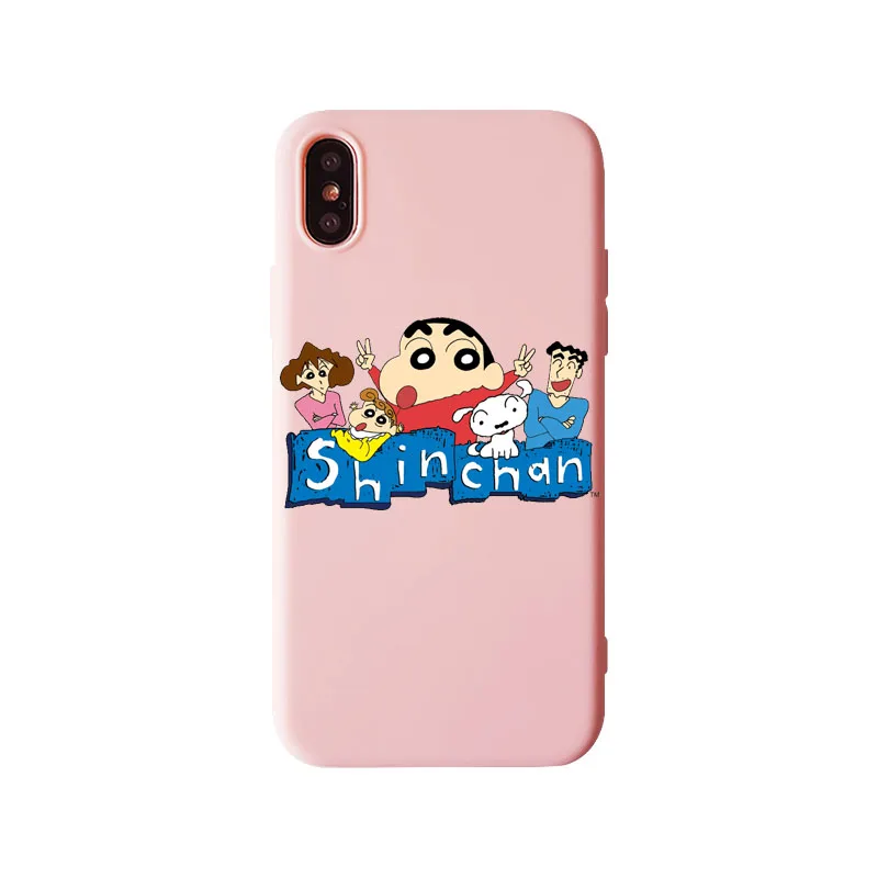 Японский комикс Crayon Shin-chan чехол для телефона мягкий ТПУ Забавный чехол для iPhone 11Pro XS MAX 8plus 6s 7plus Защита оболочки - Цвет: TPU