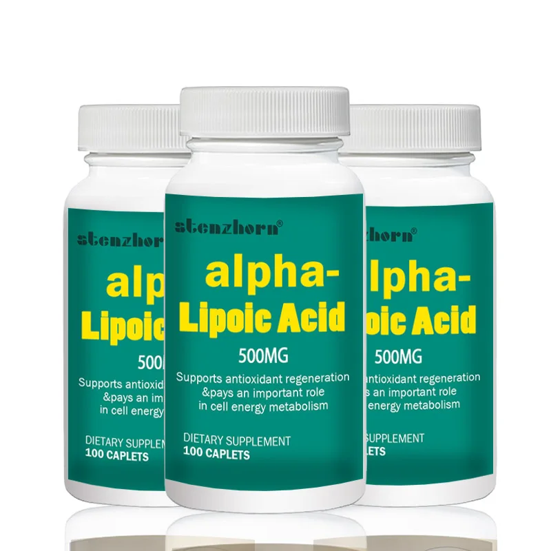 Tanie Big deal darmowa wysyłka uniwersalny przeciwutleniacz 3 butelki kwas alfa liponowy 500mg 100 sztuk łącznie 300 sztuk